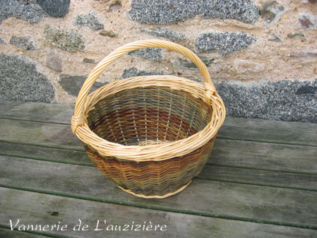 panier porte bouteilles sans casier en osier