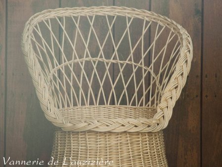 Fauteuil enfant en osier