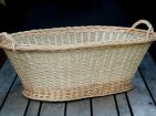 Corbeille � linge ovale osier
