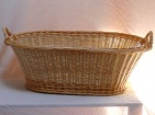 Corbeille � linge ovale osier