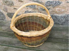 panier porte bouteilles sans casier osier